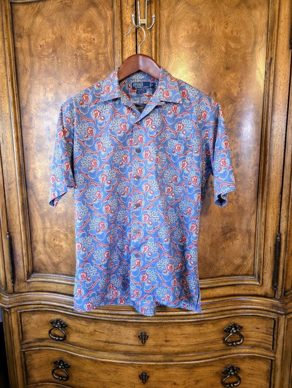 Polo by Ralph Lauren (M-L) Blue/Red Chilis